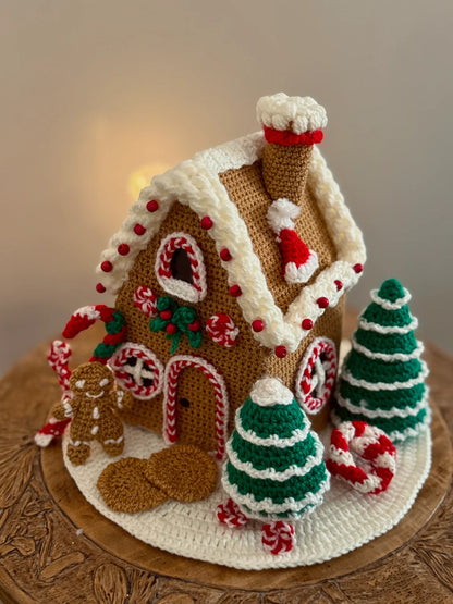 Christmas Gingerbread House Crochet Patterns Set